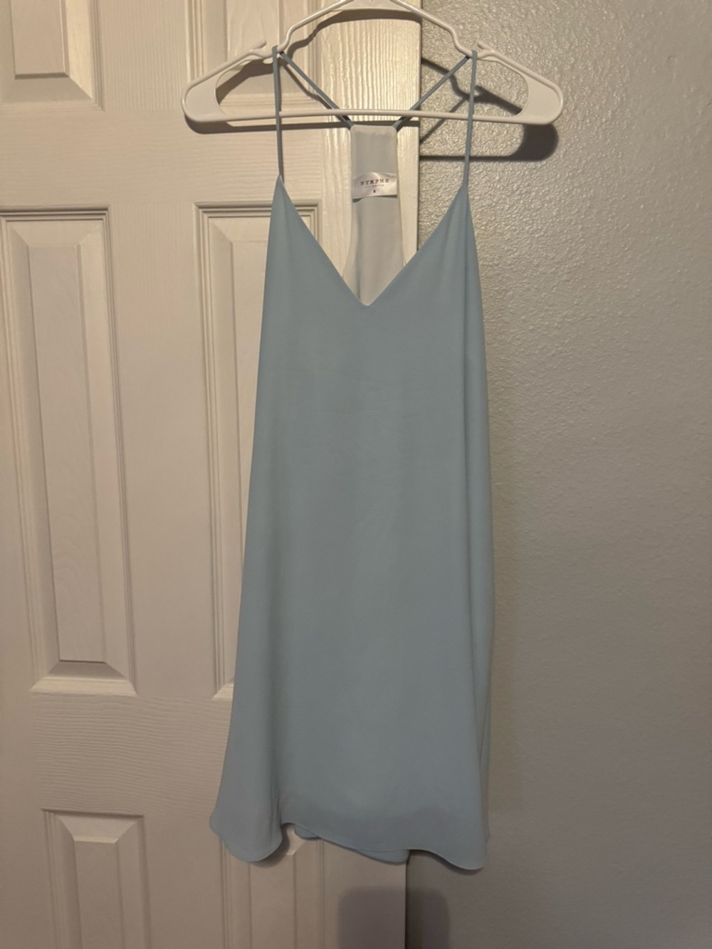 NYMPHE Light Blue Satin Slip Dress